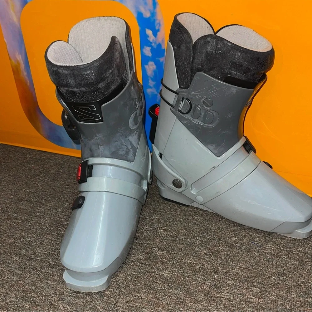 Salomon SX 91 Grey Downhill Ski Boots VINTAGE